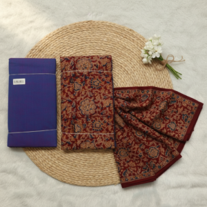 Unstitched Salwar Suit Material (Blue)