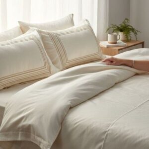 Elite Serenity Ivory Egyptian Cotton Sheet Set