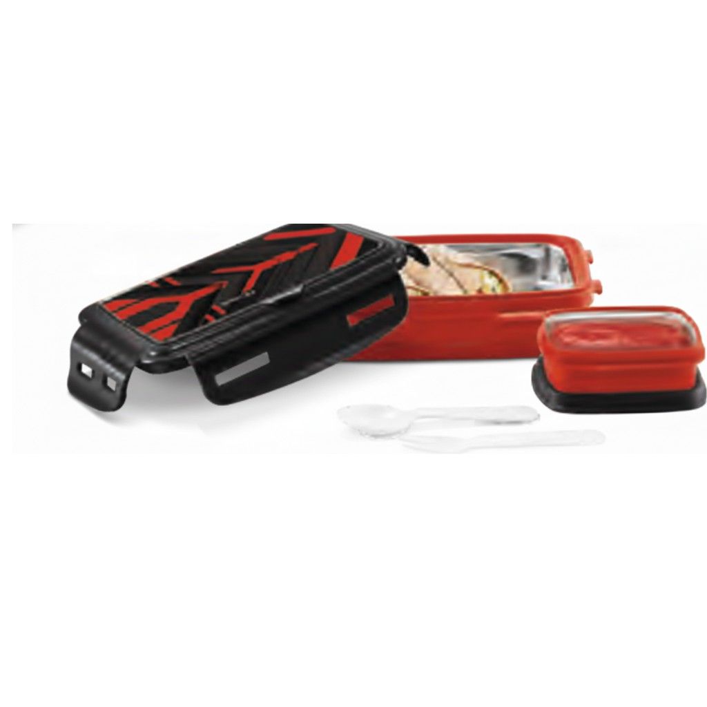 Flavour Series Kids' Vibrant Dual-Tone Insulated Lunch Box with Bicycle Art