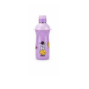 NUKM Steel Scholar: Astronaut Edition Insulated Kids' Water Bottle (Purple)