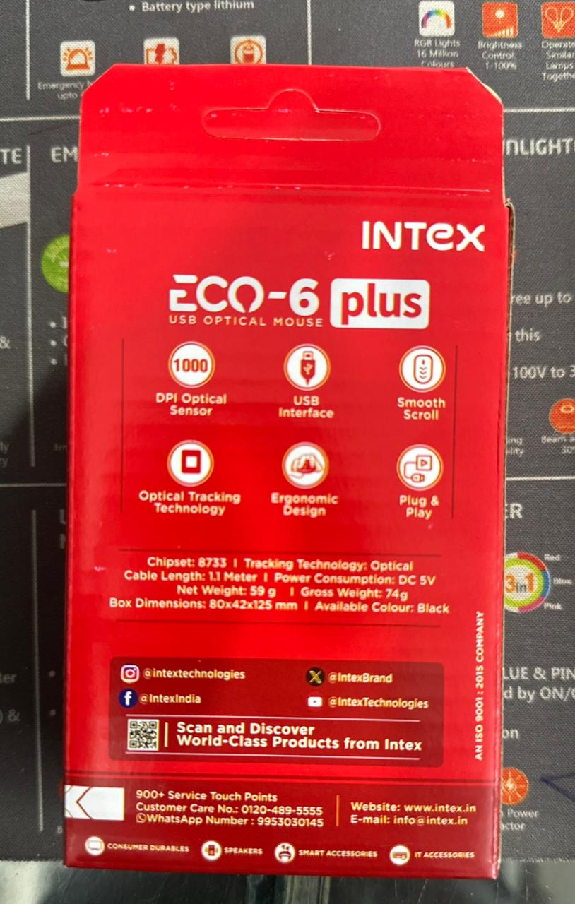 ECO-6 Plus USB 2.0 Wired USB Mouse