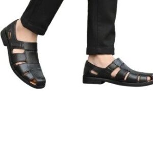 Classic-Noir-Mens-Genuine-Leather-Sandals-Closed-Toe