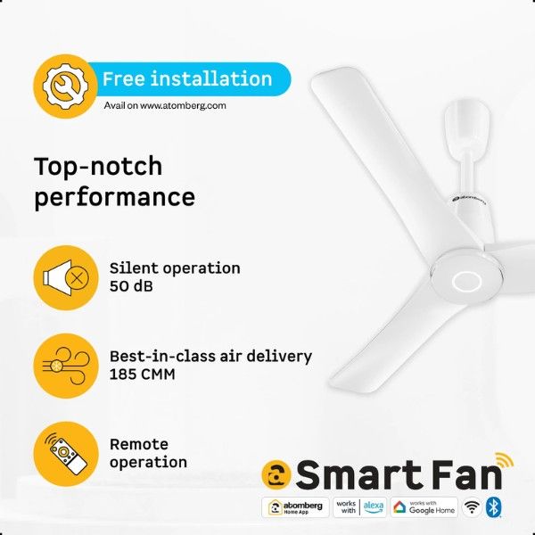 Atomberg Aris Contour 1200mm BLDC Ceiling Fan with Remote Control4 Atomberg Aris Contour 1200mm BLDC Ceiling Fan with Remote Control