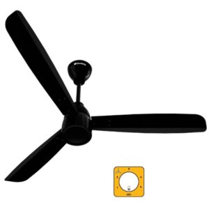 Atomberg Renesa Prime 1200mm BLDC Ceiling Fan with Regulator Control(gloss black)