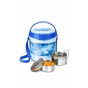 Econa Deluxe Premium Insulated 4-Container Lunch Set with Adjustable Carry Strap