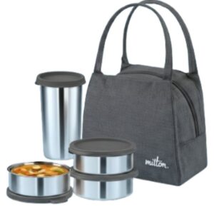 Milton Bling Insulated Meal Management Set with 3 Steel Containers & Tumbler