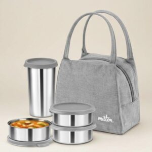 Milton Bling Insulated Meal Management Set with 3 Steel Containers & Tumbler