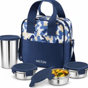 Milton Camo Feast Insulated Lunch Set with 3 Click-Lock Containers & Steel Tumbler