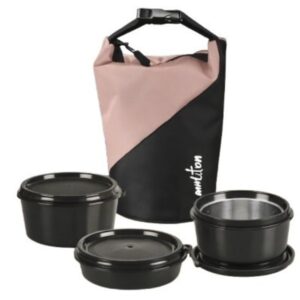 Milton Micro-Meal Insulated Lunch Bag with 3 Stainless Steel Containers