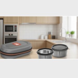 Nutria Pro-Series Microwavable Stainless Steel Executive Lunch Hub