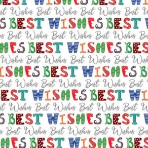 Artisanal Wishes Mixed-Font Decorative Celebration Wallpaper