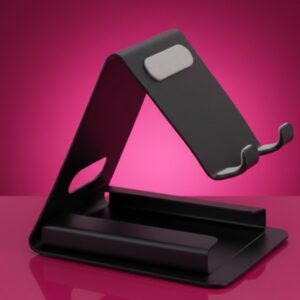Portable Aluminum Mobile Stand with Integrated Card Holder