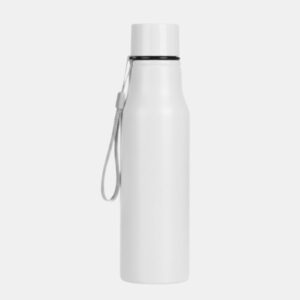 PureStream Arctic White Insulated Stainless Steel Bottle with Integrated Carry Strap
