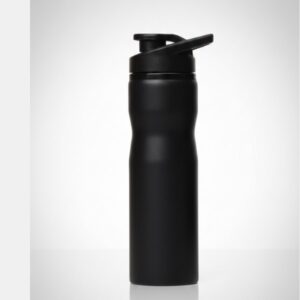 TitanGrip Stealth Matte Black Insulated Sports Flask with One-Click Lid