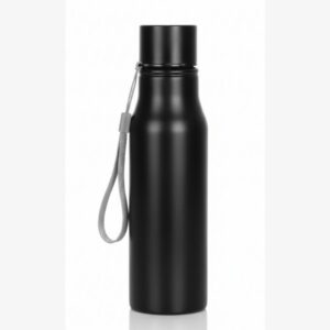 TitanSteel Onyx Insulated Stainless Steel Bottle with Integrated Carry Strap