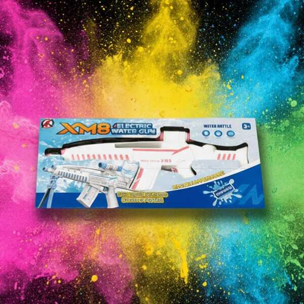 XM8 Electric Water Gun Automatic High-Speed Blaster1 XM8 Electric Water Gun Automatic High-Speed Blaster