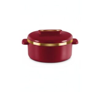 Elite Insulated Thermal Food Casserole with Gold-Tone Accents