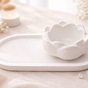 Combo 1 - Trinket tray + Lotus Candle Holder