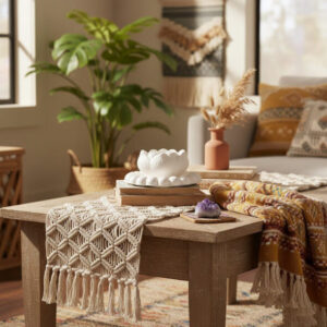 Combo 1 - round bubble tray + Lotus Candle Holder