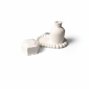 Combo 16 - bubble tray + Vase + hexagon jewellery box