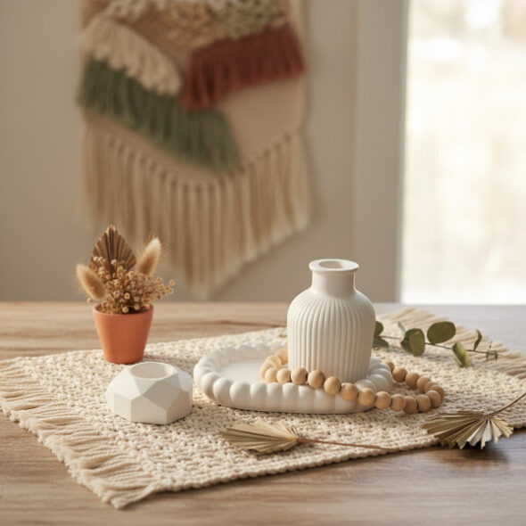 Combo 20 - bubble tray + Heart Candle Holder + Vase