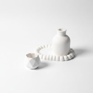 Combo 21 - bubble tray + octagon Candle Holder + Vase