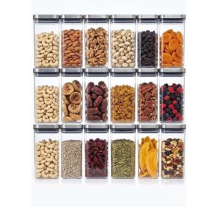 Glass Grocery Container 1 L Clear