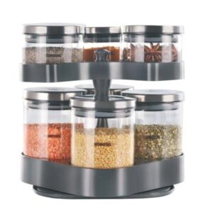 SPIN-N-STORE TRAY WITH CLASSIC JARS (SET OF 7)