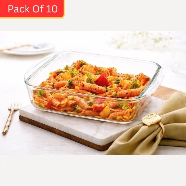 SQUARE DISH WITH HANDLE