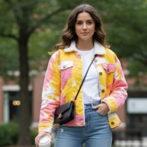 Women Multicolor Jacket with Unique Design