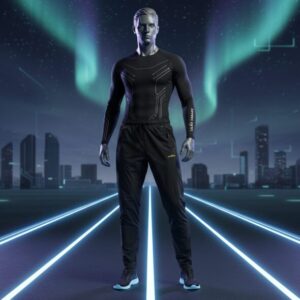 Navy blue track pants